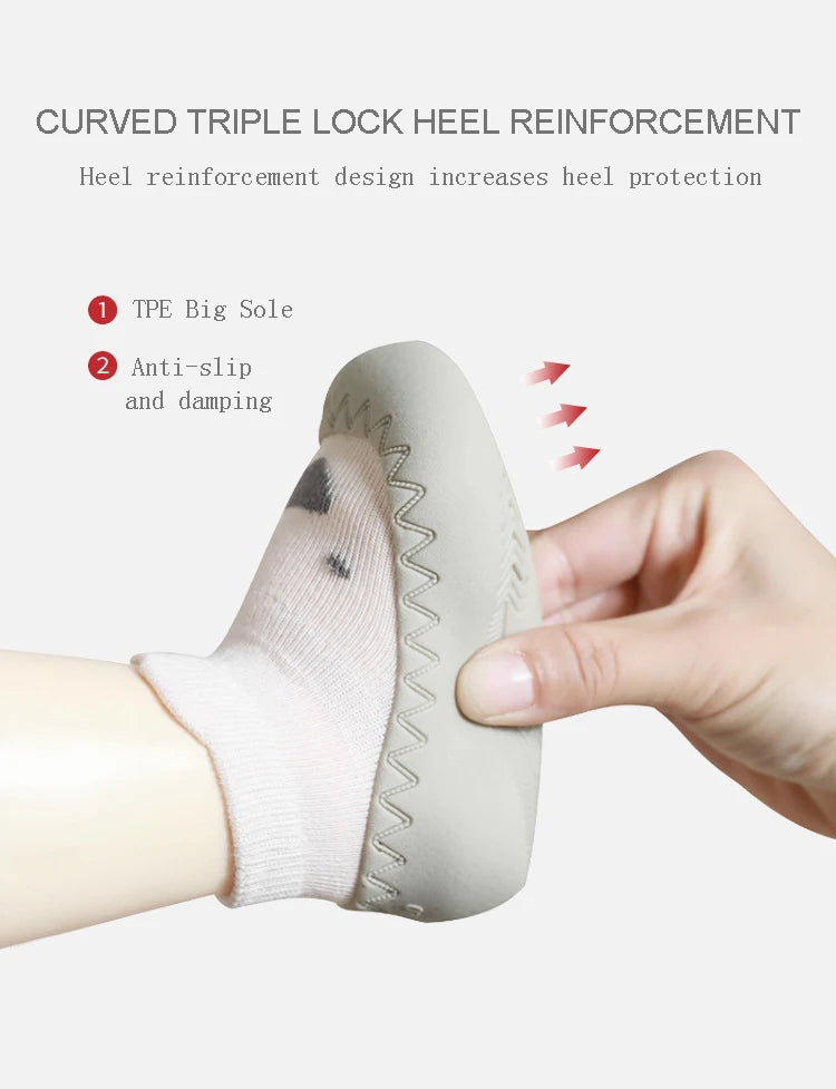 Spring And Summer Baby Shoes Soft Cartoon Baby Floor Socks Non-Slip Toddler Shoes Anti Drop Soft Soled Newborn Shoes