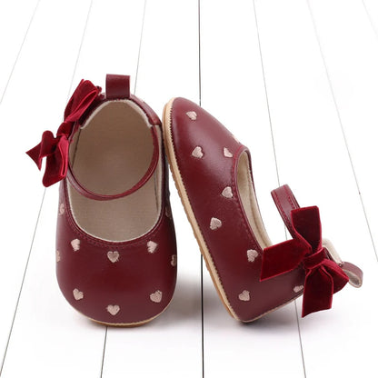 2025 New Baby Girl Shoes Cute Bowknot High Quality PU and TPR Sole Anti-slip Toddler Newborn 0-18 Months Prewalking Sandal