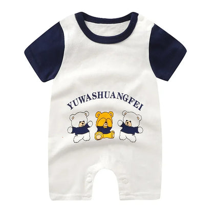 Newborn Baby Boy Clothes Bodysuit For Newborns Summer Romper Baby Girls Clothes Cotton Short Sleeved Jumpsuit