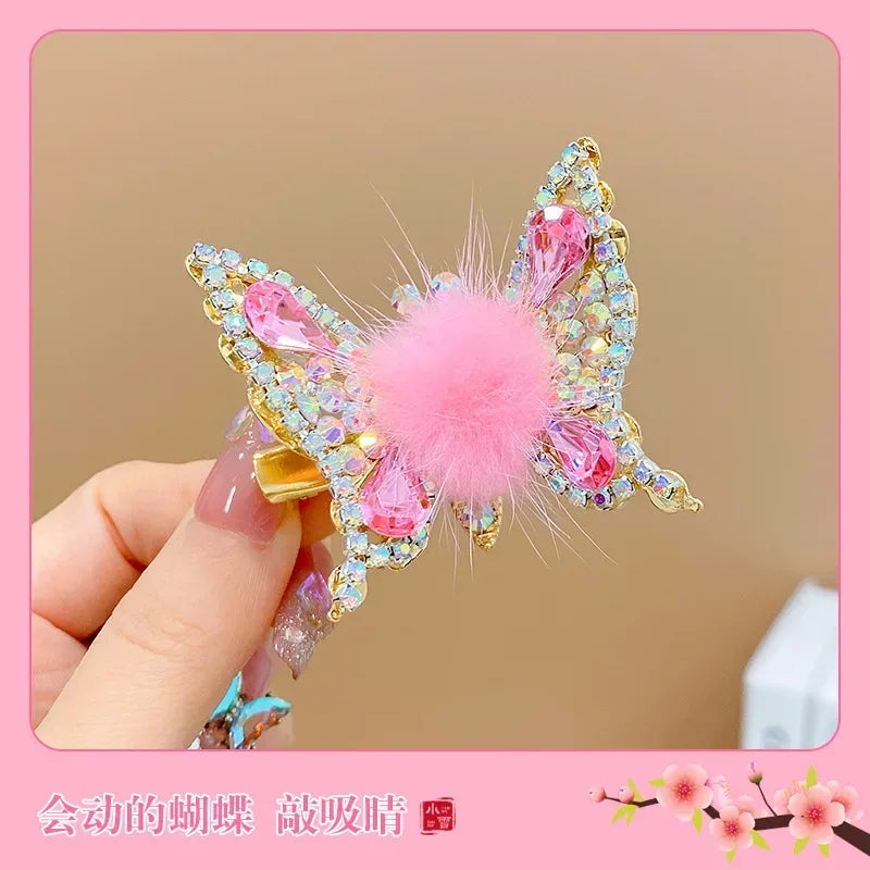 Clip Hair Accessories for Girls Butterfly Kids Bows Haar Clip Pins Pince Cheveux Cute Bands Star Barette Cheveux Fille Korean