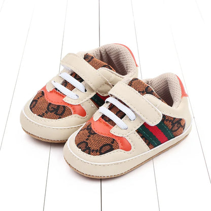 Newborn Infant Girls and Boys Sneakers Recreational Baptism Non-Slip Walking Shoes Fashionable 0-18M Casual Sports Shoes