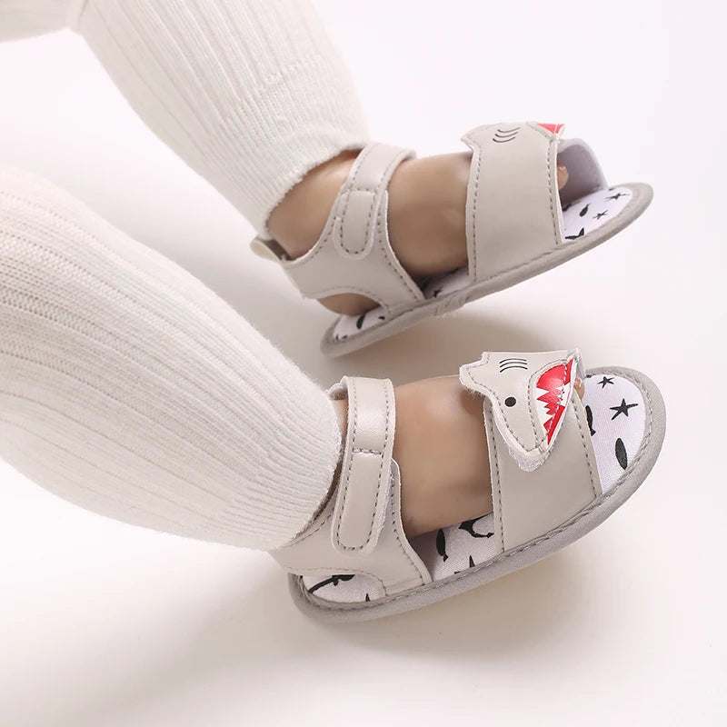 HAIZHIW Cute Cartoon 0-18M Newborn Baby Boys Summer Shoes Sandals First Walkers Newborn Shoes Casual Soft Sole Sandals
