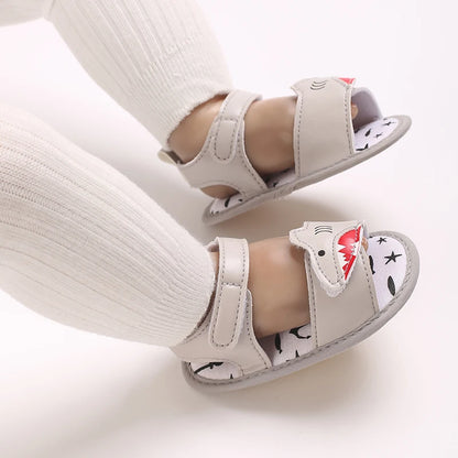 HAIZHIW Cute Cartoon 0-18M Newborn Baby Boys Summer Shoes Sandals First Walkers Newborn Shoes Casual Soft Sole Sandals
