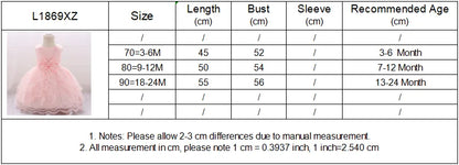 Newborn Baby White Baptism Dress For Girls Toddler Summer Clothes Bow Lace Infant Baby Girl 1st Birthday Princess Party Dresses