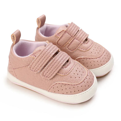 Classic Newborn Baby Shoes White Casual Shoes Boys Girls Shoes Fashion Sneakers Soft Sole Non-Slip Toddler Shoes First Walkers