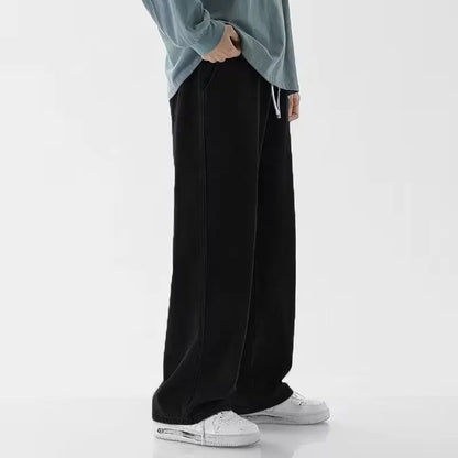 M-3XL Teenage Jeans Appear Slim and Loose Fitting Casual and Versatile Sportswear Pants Straight Leg Trendy Jeans ﻿
