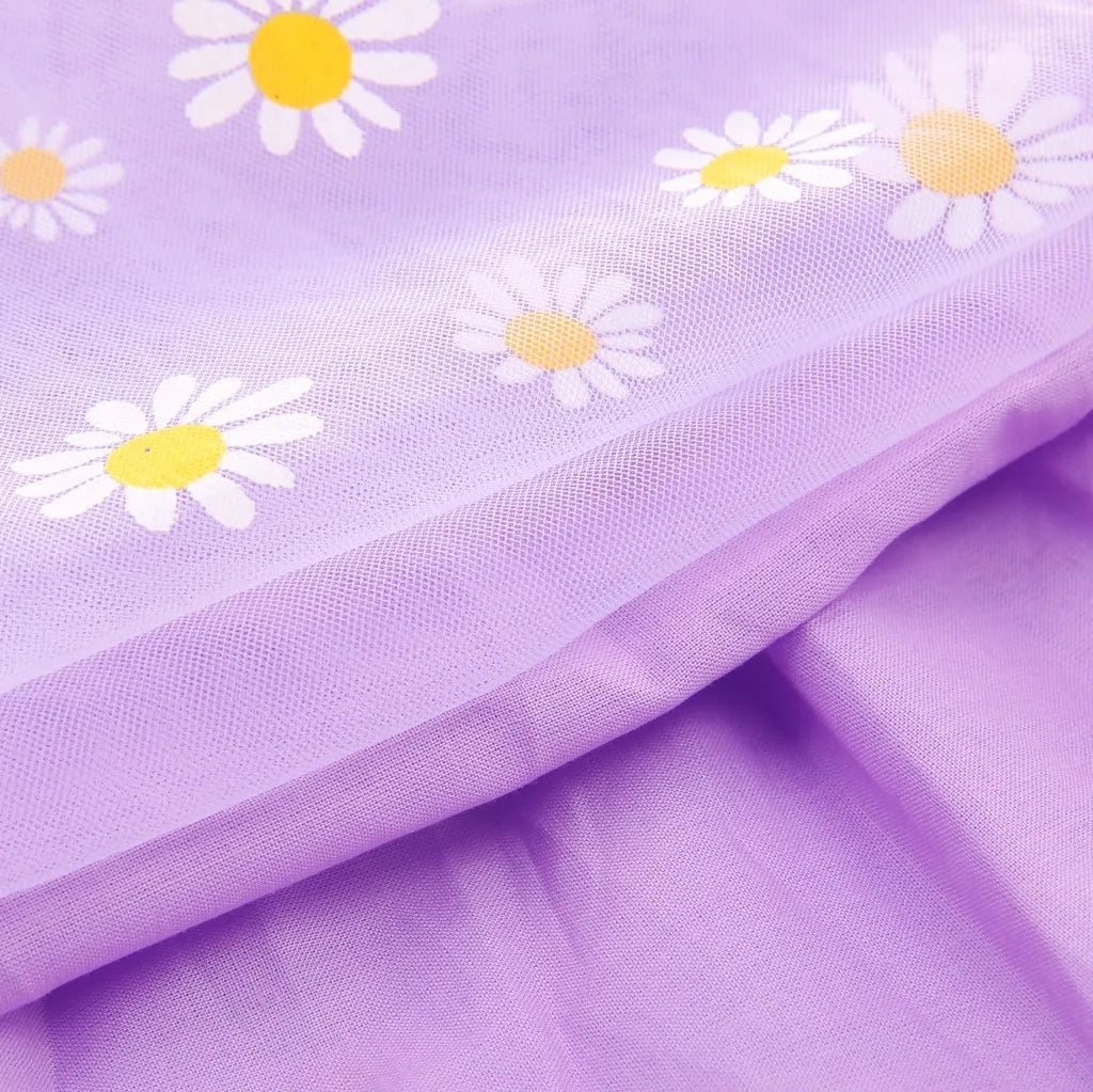 Eu's SWIND Baby Girls Summer Dresses Floral Sleeveless Birthday Party Evening Children Clothes Sweet Toddler Kids Costume