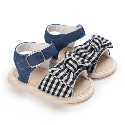 VALEN SINA 0-18M Newborn Baby Girls Summer Shoes Sandals First Walkers Newborn Shoes Casual Soft Sole Sandals Toddler Shoes (Available)