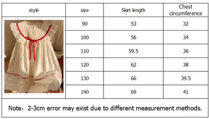Summer Girl Dress New Fashion Versatile Summer Dress Exquisite Sweet Lace Girl Clothes Simple Ruffled Princess Skirt Ropa Niña