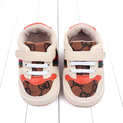 Newborn Infant Girls and Boys Sneakers Recreational Baptism Non-Slip Walking Shoes Fashionable 0-18M Casual Sports Shoes