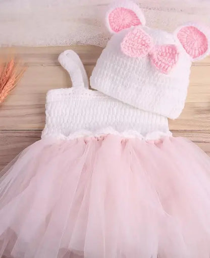 Adorable 2-Piece Newborn Baby Outfit Set Baby Boy Girl Dress Romper Outfits New Born Photography Outfit Fotografia Acessorios