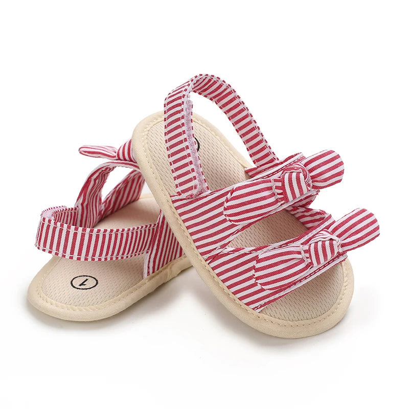 VALEN SINA 0-18M Newborn Baby Girls Summer Shoes Sandals First Walkers Newborn Shoes Casual Soft Sole Sandals Toddler Shoes (Available)