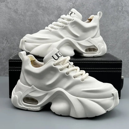 Men Shoes Designer Luxury Casual Sneakers Breathable Platform Shoes for Men Fashion Height Increasing Comfortable Non-slip Shoes (Available)