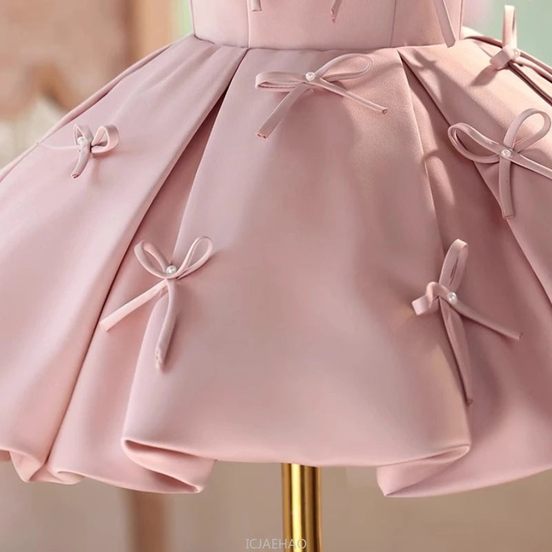 Party Dress Girls Birthday New Princess Gown Kids Pageant Host Piano RecitalFormal Occasion Outfit Dresses Flower Girl Elegant