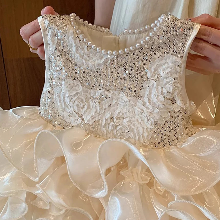 Baby Girls Dress Newborn Clothes Princess Dress Big Bow For Toddler 1st Year Birthday Wedding Christening Infant Party tutu Gown