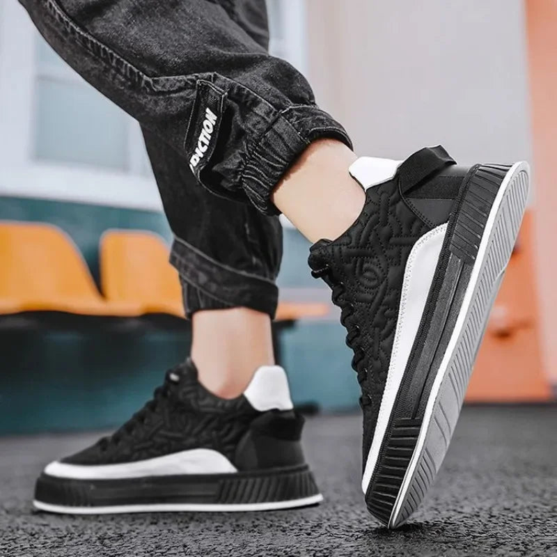 Men Sneakers Fashion Trend Luxury Brand Casual Flat Shoes Vulcanize Shoe Male Outdoors Non-slip wear-resistant Hiking Shoes 2023