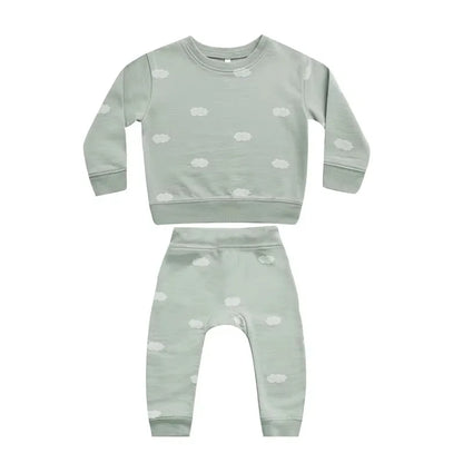 Newborn Baby Clothes Outfits Cute Cartoon Long Sleeve Top + Pants Spring Autumn Toddler Boy Homewear Suits
