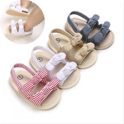 VALEN SINA 0-18M Newborn Baby Girls Summer Shoes Sandals First Walkers Newborn Shoes Casual Soft Sole Sandals Toddler Shoes (Available)