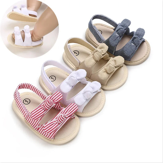 VALEN SINA 0-18M Newborn Baby Girls Summer Shoes Sandals First Walkers Newborn Shoes Casual Soft Sole Sandals Toddler Shoes