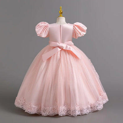 New Gorgeous Girls Party Dress Opening Ceremony Clothing Halloween Performance Dance Princess Skirt 4-12T Christmas dress