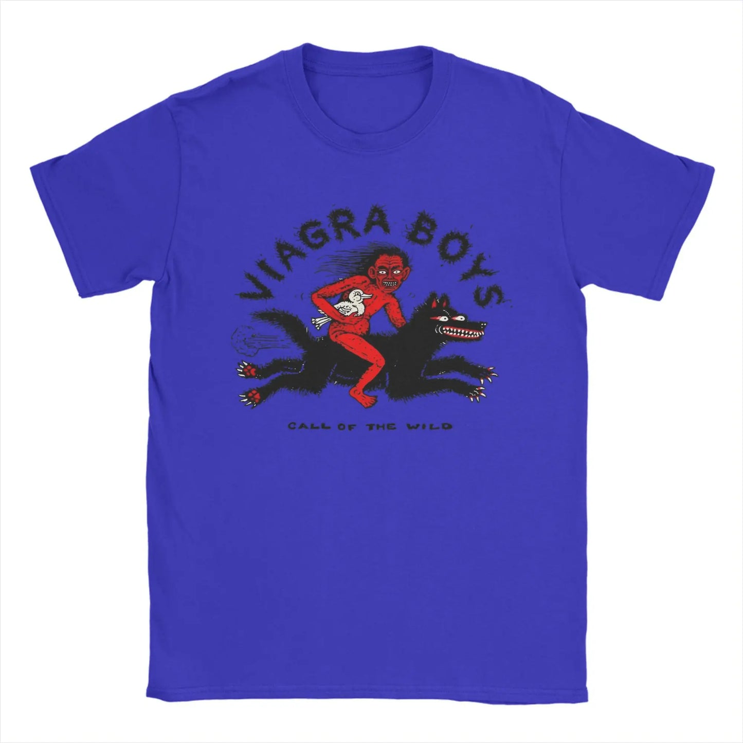 Summer Funny Viagra Boys Band Punk Music T Shirt for Men Women  100% Cotton T-shirts Short Sleeve Clothes