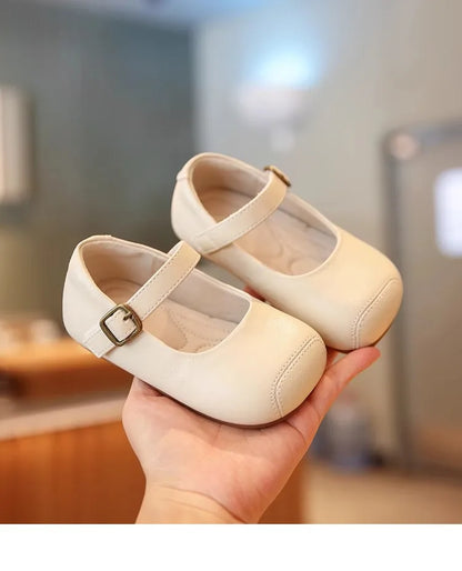 New Baby Shoes Leather Baby Girl Autumn Rubber Sole Anti-slip Multicolor Elegant Toddler First Walkers Newborn Crib Toddler Shoe