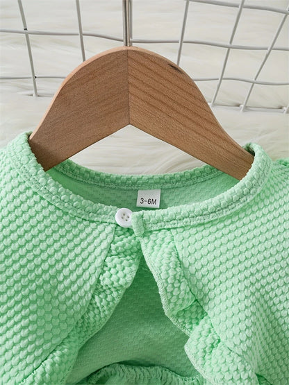 Newborn 2024 Baby Girls Dress Summer Waist Flower Vest Sleeveless Short Top Sweet Girl Lace Mesh Dress