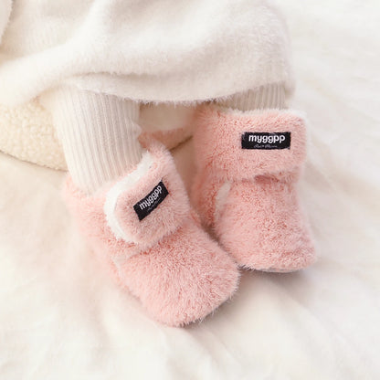 Baby Boy Girl Boots Newborn Shoes Winter Snow Anti-Slip Soft Sole Warm Infant Toddler Prewalker Booties