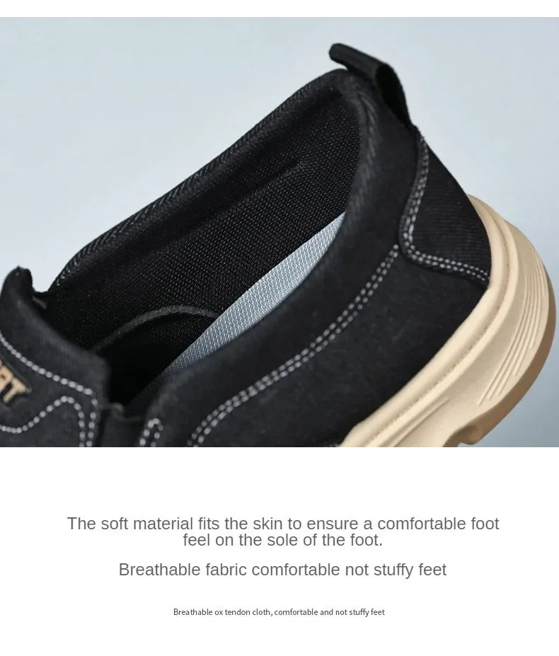 Shoes for men, 2025 autumn new single shoes, British style bean shoes, dad shoes, one foot casual shoes