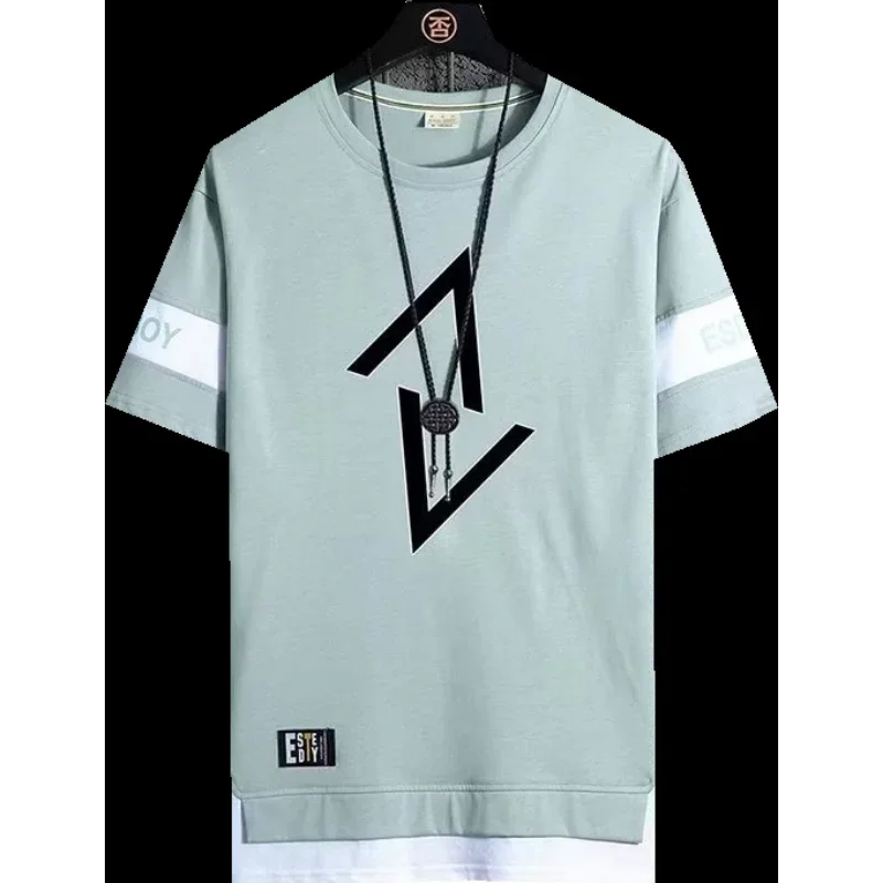 Summer set short sleeved t-shirt for men, paired with cool and trendy shorts for couples, and half sleeved clothes for teenagers (Available)