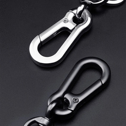 Trendy DIY Mobile Phone Number Plate Pendant Keychain for Men Punk Simple Woven Leather Rope Anti-lost Car Key Chain Accessories