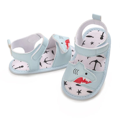 HAIZHIW Cute Cartoon 0-18M Newborn Baby Boys Summer Shoes Sandals First Walkers Newborn Shoes Casual Soft Sole Sandals