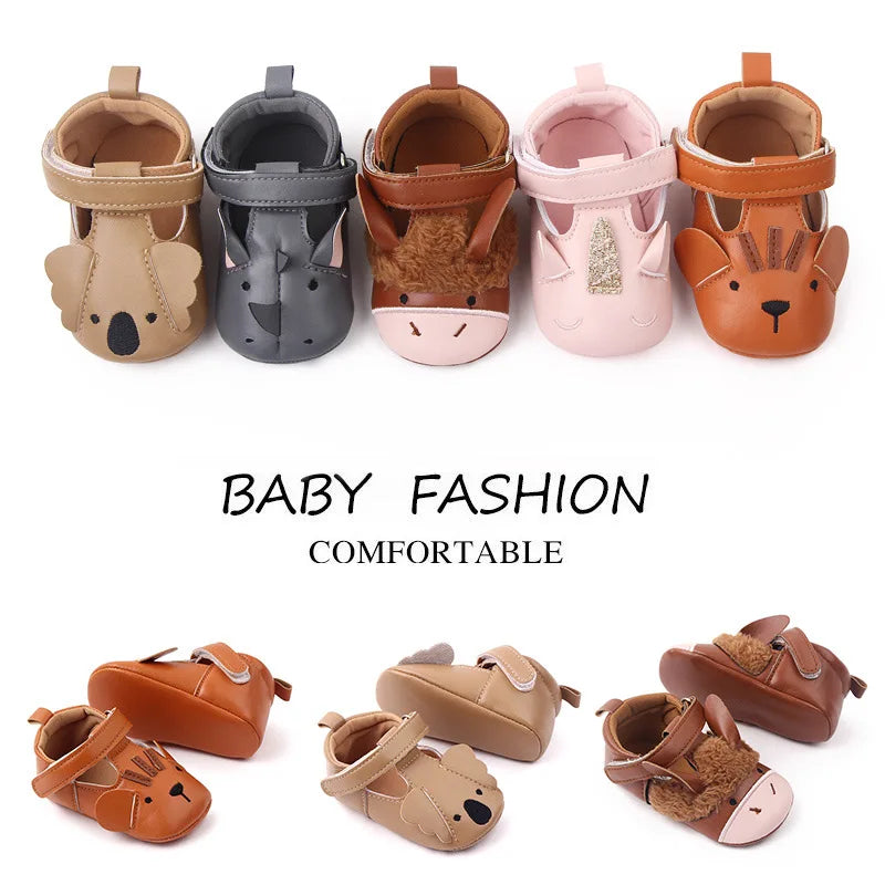 Cute Baby Shoes For Boys Soft Moccasins Shoe Animal pattern cat Baby Girl Sneakers Toddler Boy Newborn Shoes First Walker