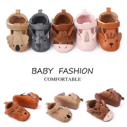 Cute Baby Shoes For Boys Soft Moccasins Shoe Animal pattern cat Baby Girl Sneakers Toddler Boy Newborn Shoes First Walker