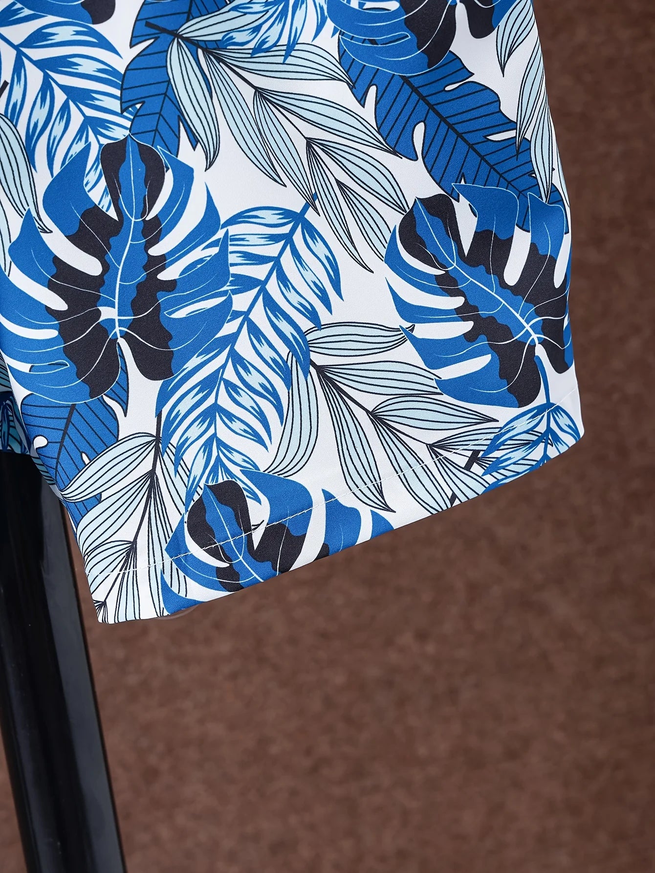 Boys 2025 New Summer Fashion Suit Hawaiian Full-Print Beach Boy Trendy Thin Shirt Shorts Two-Piece Set