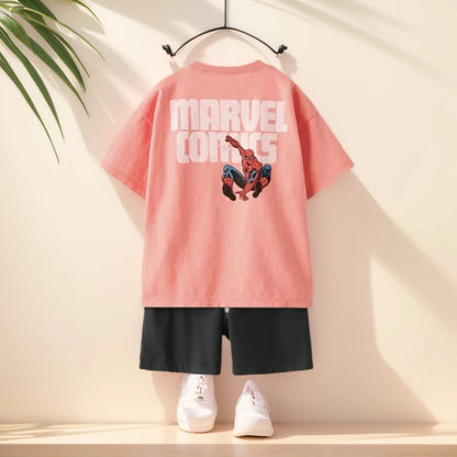 Cool Kids Boys Girls Summer Clothing Sets Children Cut Cartoon Print Short Sleeve T-shirt Tops With Shorts Toddler Baby Pajamas