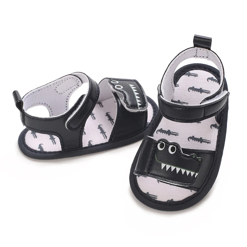 HAIZHIW Cute Cartoon 0-18M Newborn Baby Boys Summer Shoes Sandals First Walkers Newborn Shoes Casual Soft Sole Sandals