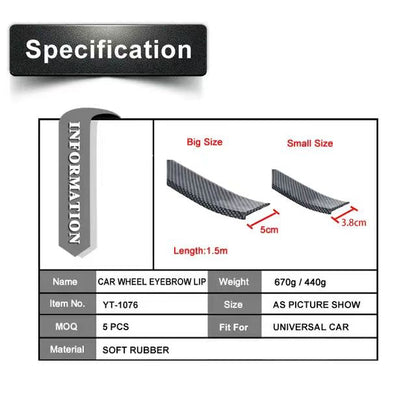 Rubber Spoiler Lip , Racing Car Turnk Lip Spoiler (Available)
