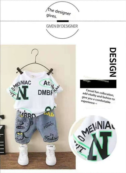 Boys Summer Clothes Handsome Children's Clothing Boys Suits (Available)