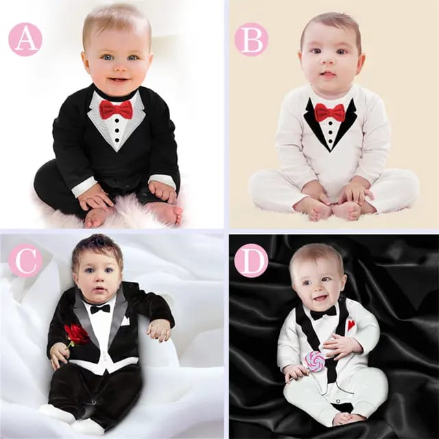 Baby bag fart crawl suit (Available)