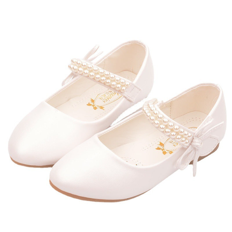 Girls' Photography Flat Leather Shoes (Available)