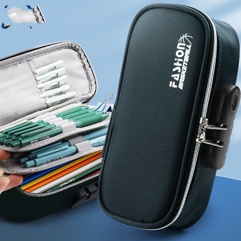 2 Password Locks Pencil Case Primary School Stationery Box Pencil Case Middle School Students