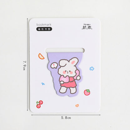 Cute Magnetic Bookmark Creative Cartoon Stationery For Primary School Students