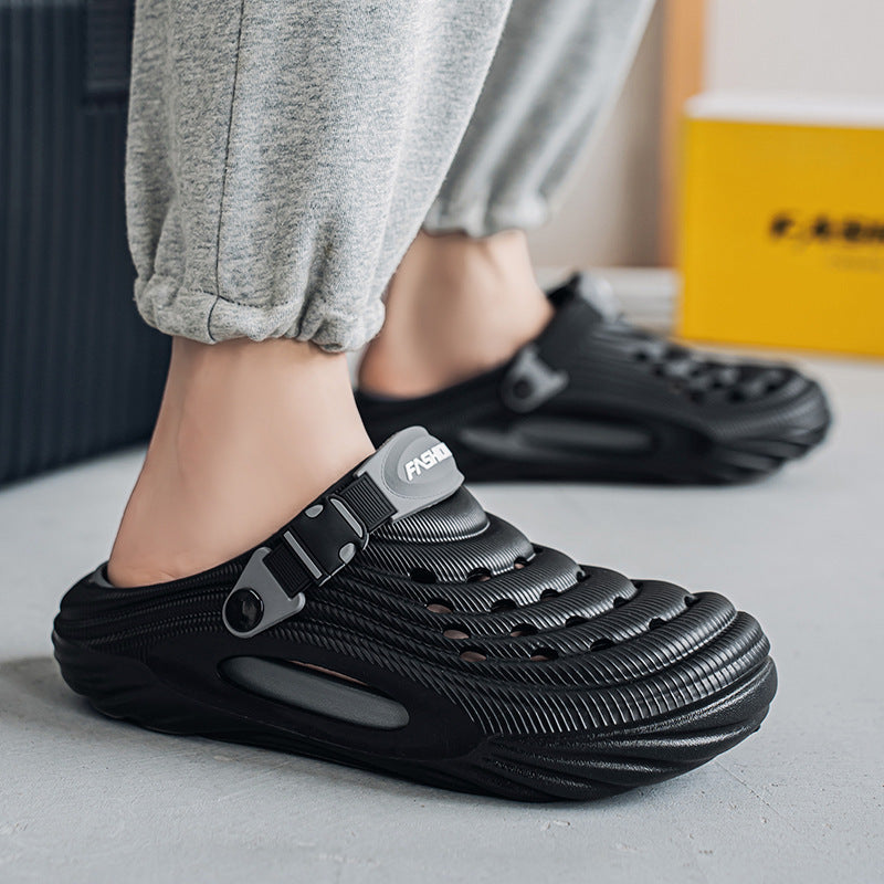 Men's Simple And Stylish Casual Platform Slippers (Available)