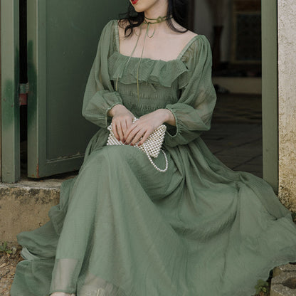 Women's Temperament Fashion Solid Color Dresses