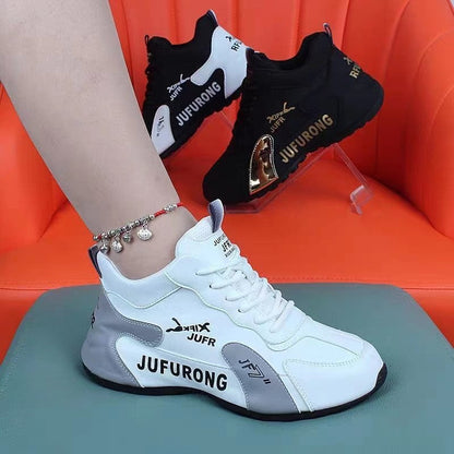 Couple Sports Casual PU White Shoes All-match Wear-resistant. (Available)