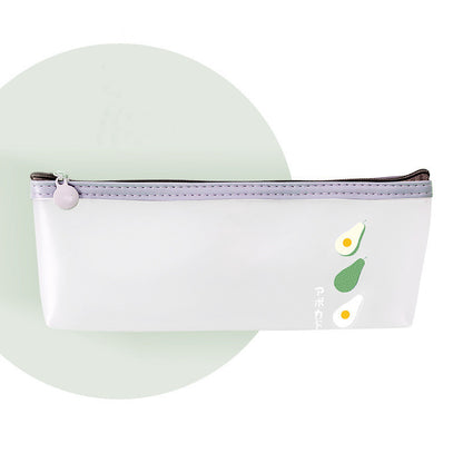 Frosted Stationery Box Student School Supplies Storage Pen Bag