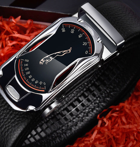 Men's leather belt