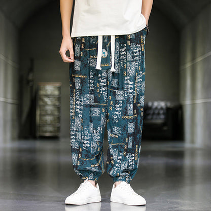 Mens Fashion Breathable Casual Wide Leg Pants (Available)