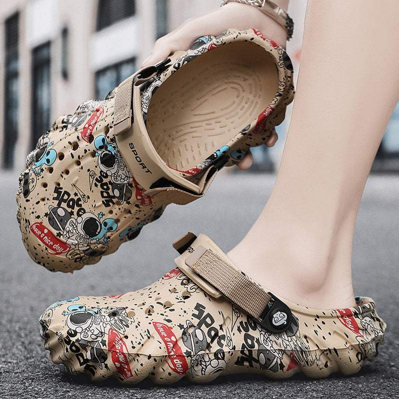 Men's Plus Size EVA Rubber And Plastic Outdoor Fashion Closed Toe Sandals (Available)